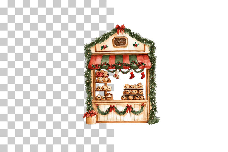 Christmas Dog Bakery & Market Clipart Bundle - CraftNest - Digital Crafting and Art