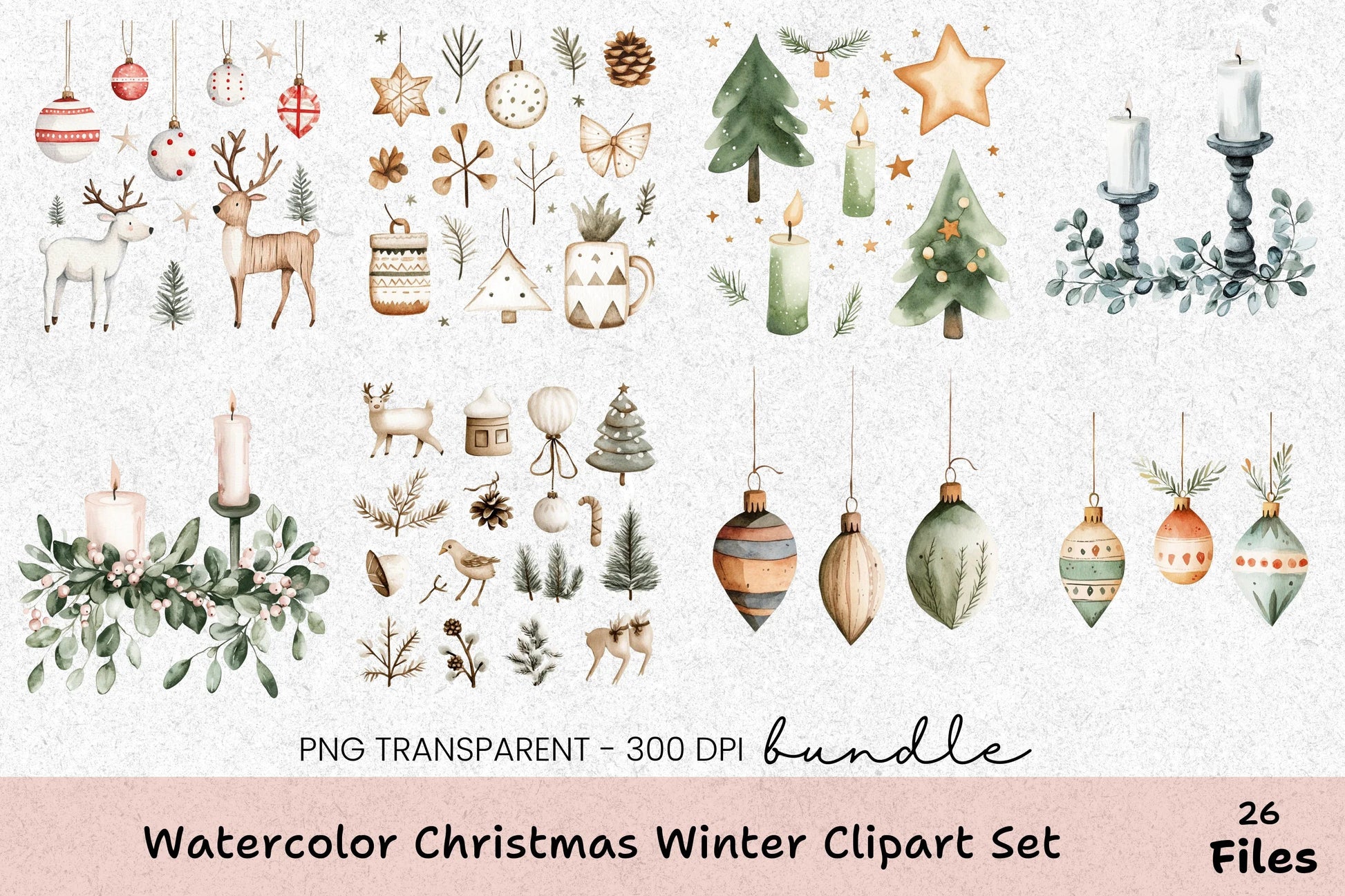 Christmas Winter Clipart Bundle - CraftNest - Digital Crafting and Art