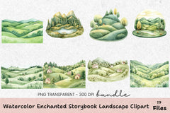 Enchanted Storybook Landscape Clipart Bundle - CraftNest - Digital Crafting and Art