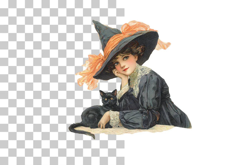 Vintage Halloween Diecuts Clipart Bundle - CraftNest - Digital Crafting and Art