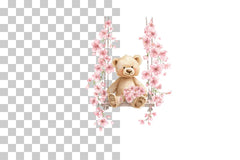 Pink Teddy Bear Clipart Bundle - CraftNest - Digital Crafting and Art
