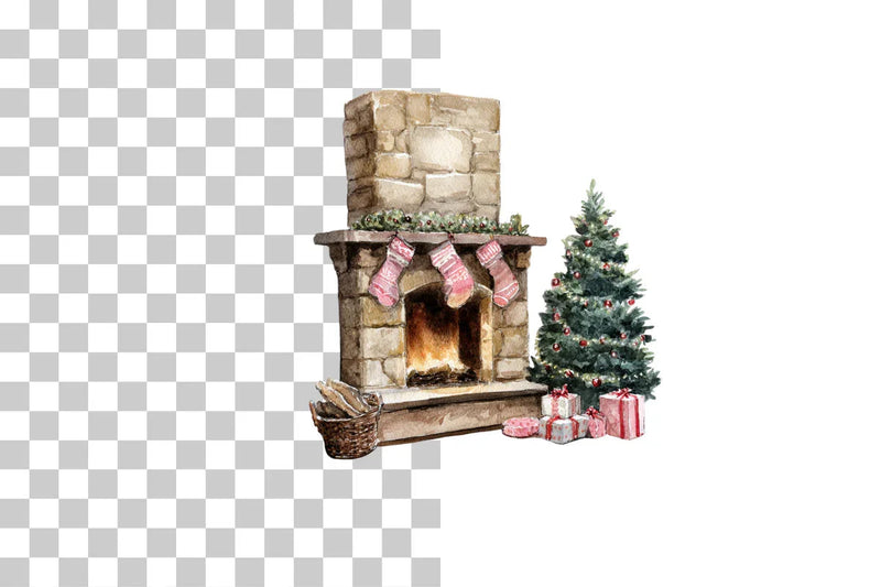 Cozy Fireplace Clipart Bundle - CraftNest - Digital Crafting and Art