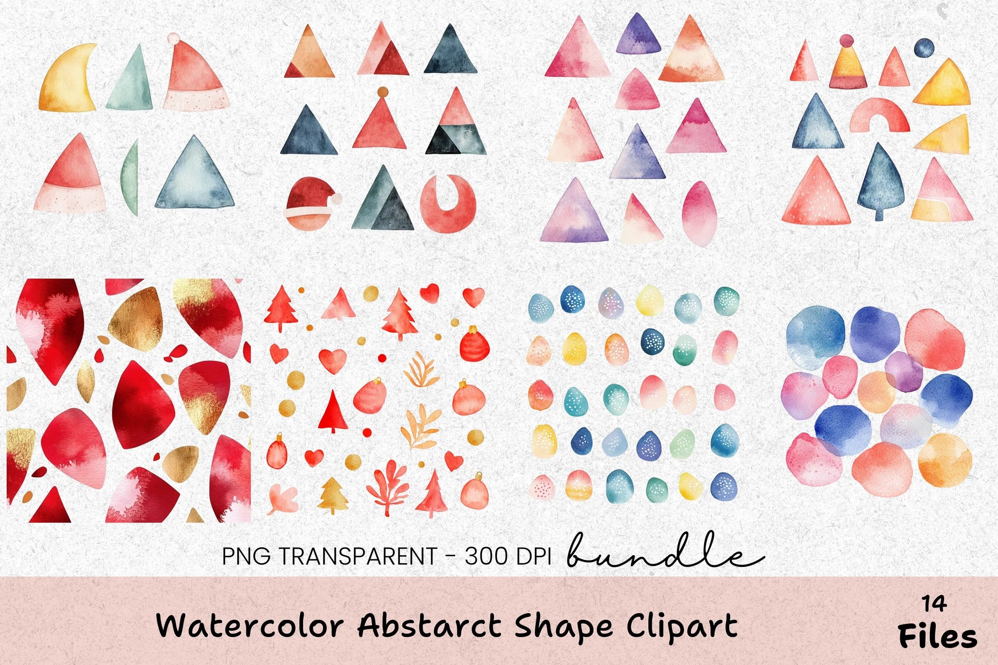 Abstract Shape Clipart Bundle - CraftNest - Digital Crafting and Art