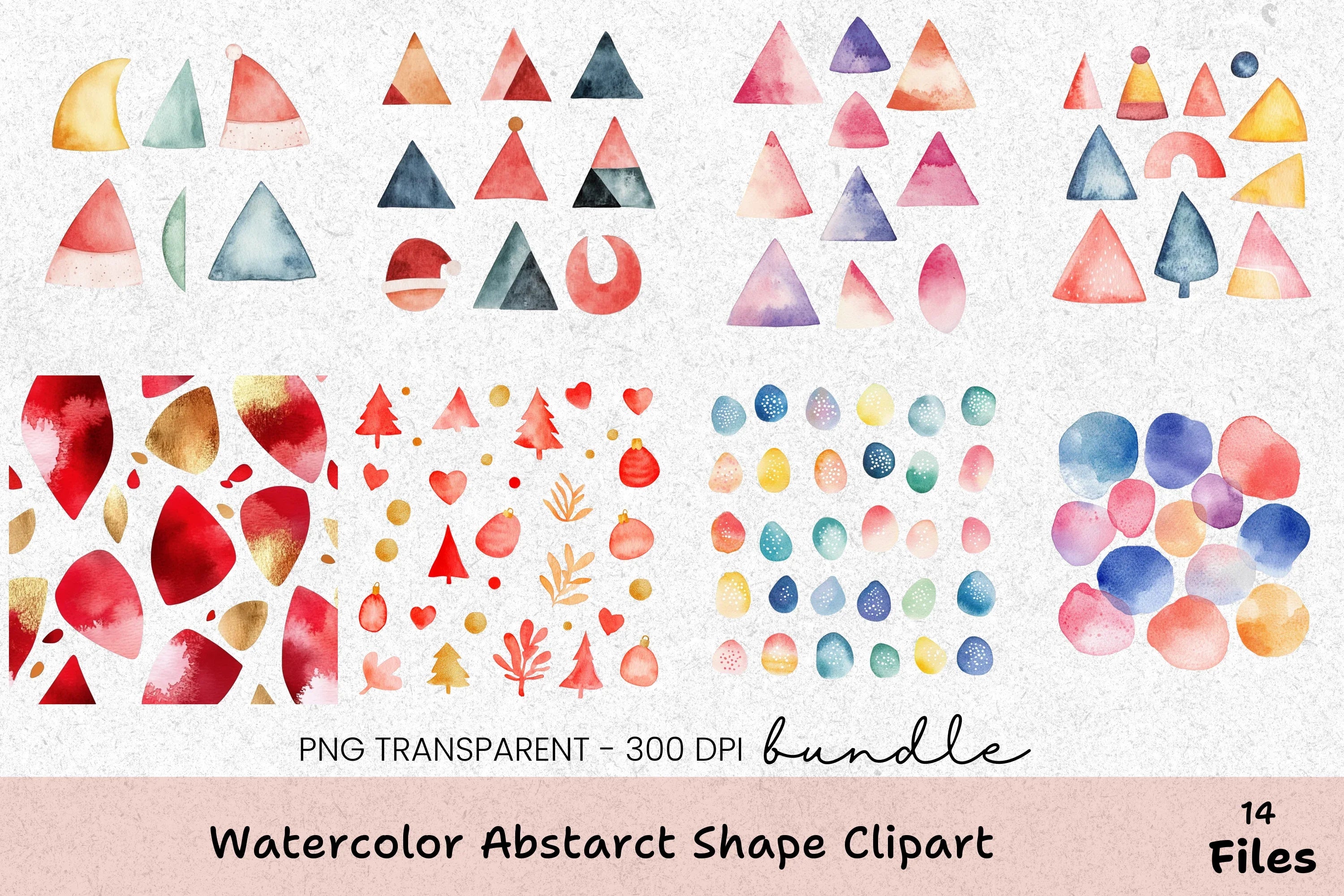 Abstract Shape Clipart Bundle - CraftNest - Digital Crafting and Art