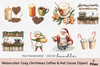 Cozy Christmas Coffee & Hot Cocoa Clipart Bundle