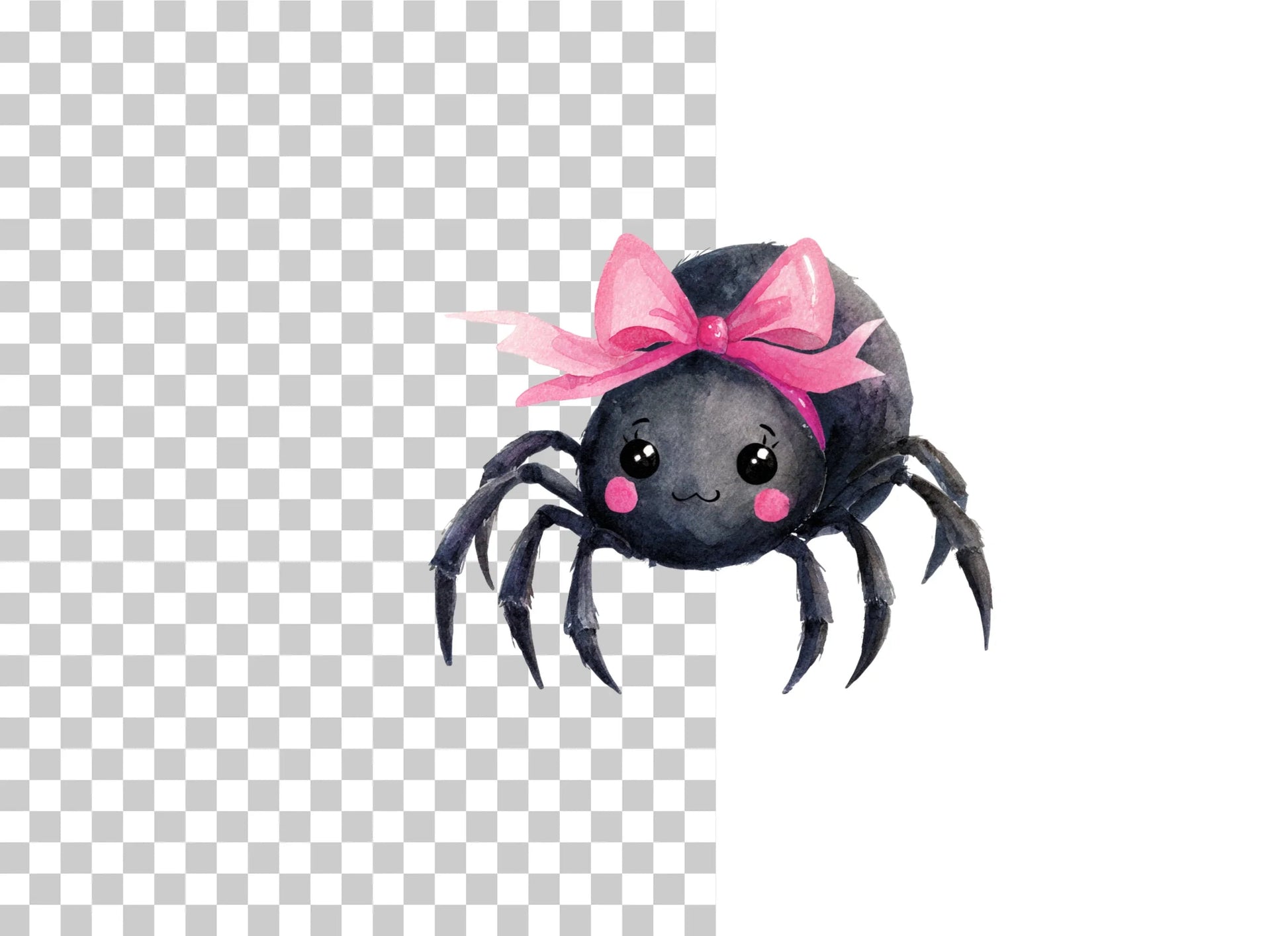 Cute Spider with Bow Clipart Bundle - CraftNest - Digital Crafting and Art