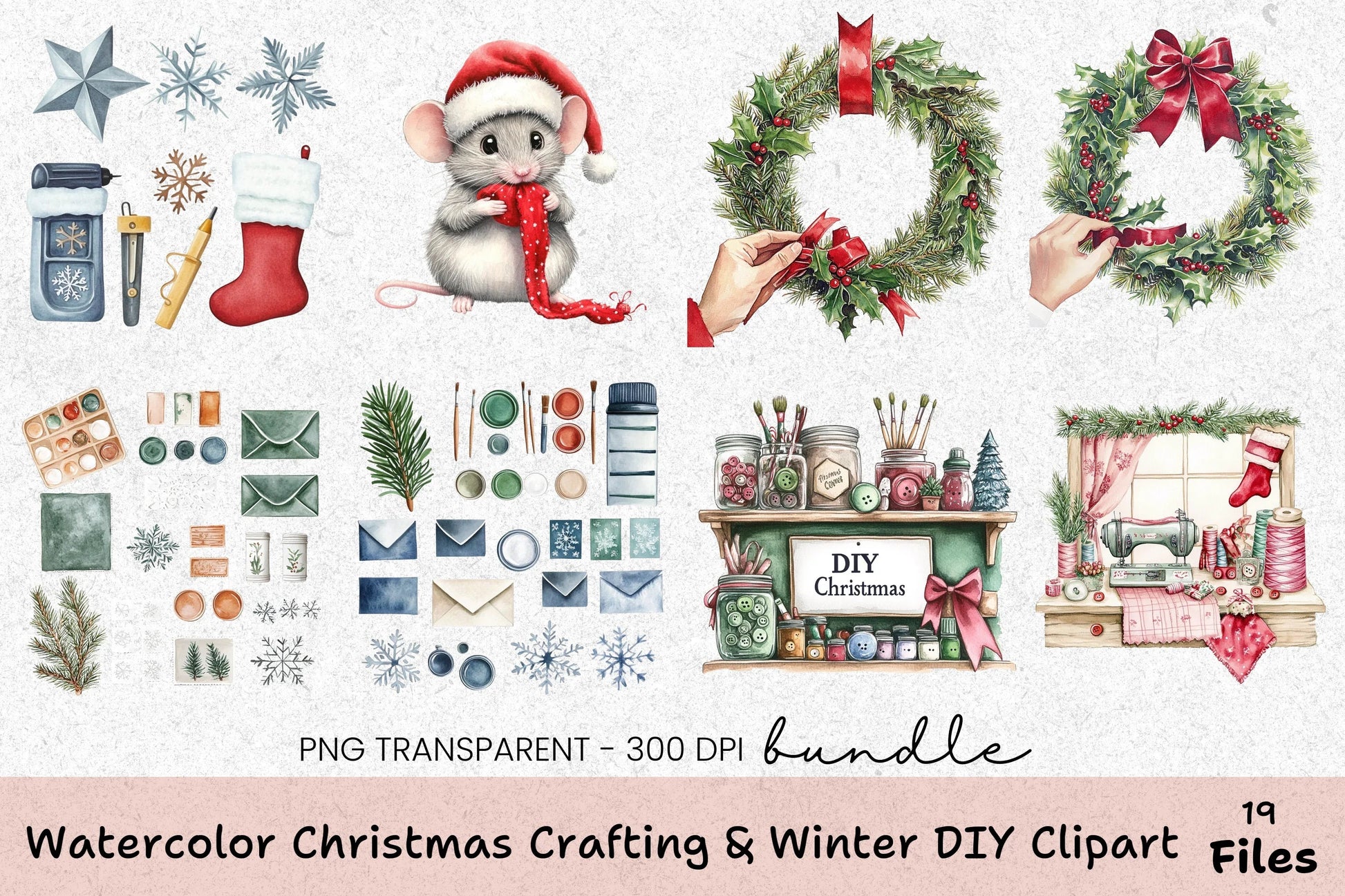 Christmas Crafting & Winter DIY Clipart Bundle - CraftNest - Digital Crafting and Art