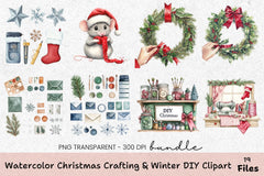 Christmas Crafting & Winter DIY Clipart Bundle - CraftNest - Digital Crafting and Art