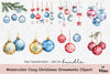 Cozy Christmas Ornaments Clipart Bundle