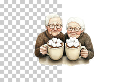 Old Couple Valentine's Day Clipart Bundle - CraftNest - Digital Crafting and Art