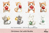 Christmas Cat with Bauble Clipart Bundle