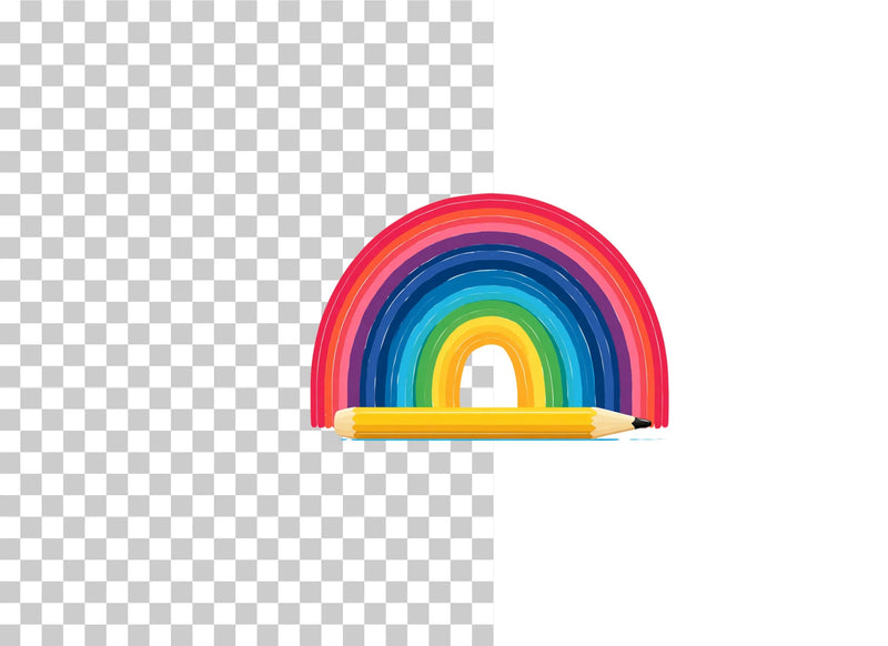 Rainbow Pencil Clipart Bundle - CraftNest - Digital Crafting and Art