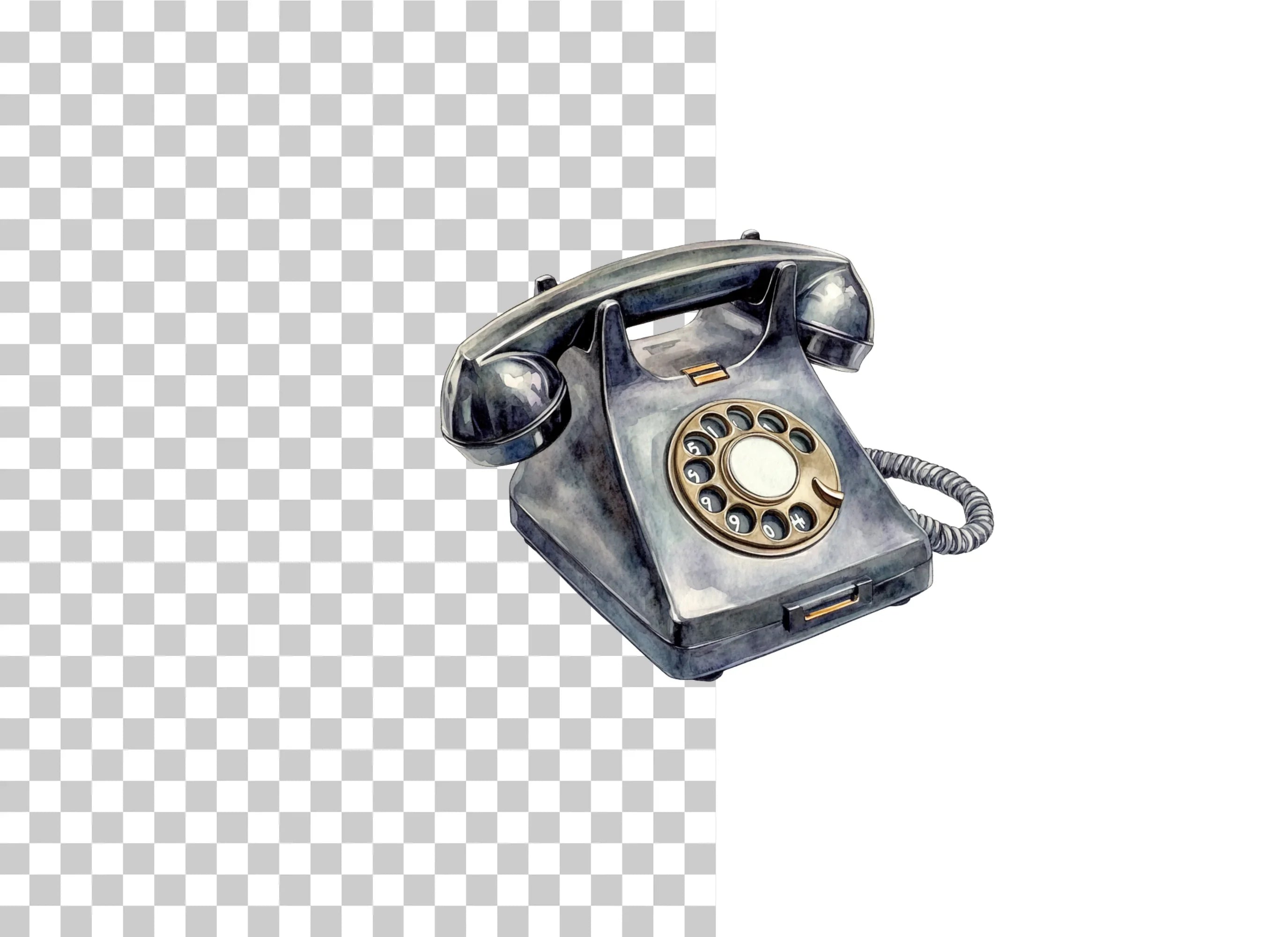 Vintage Rotary Telephone Clipart Bundle - CraftNest - Digital Crafting and Art