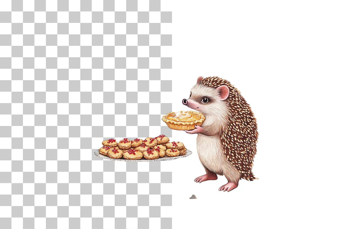 Hedgehog Baking Clipart Bundle - CraftNest - Digital Crafting and Art
