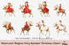 Magical Fairy Reindeer Christmas Clipart Bundle