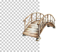 Forest Wooden Bridge Clipart Bundle - CraftNest - Digital Crafting and Art
