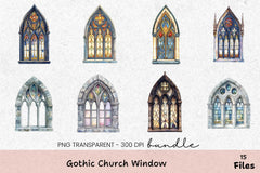 Gothic Church Window Clipart Bundle - CraftNest - Digital Crafting and Art