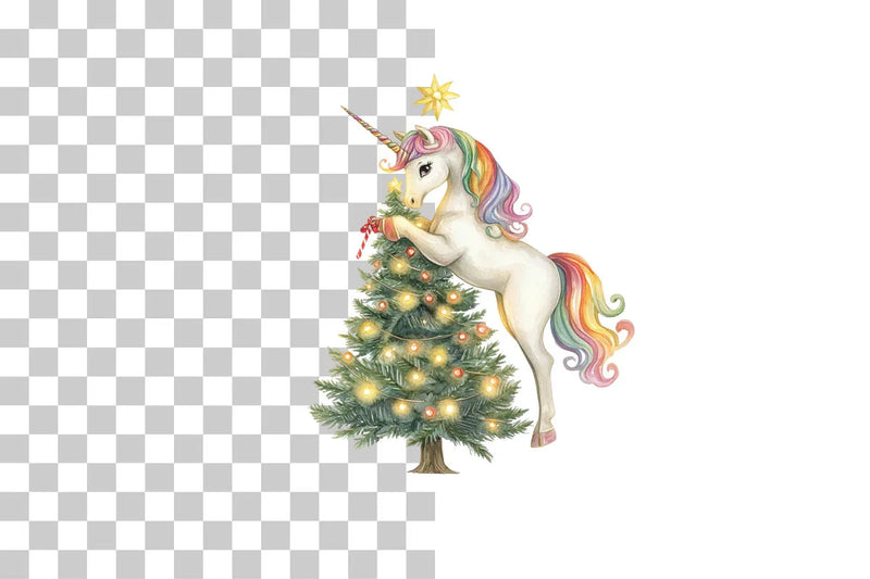 Holiday Unicorn Clipart Bundle - CraftNest - Digital Crafting and Art