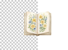 Floral Open Book Clipart Bundle - CraftNest - Digital Crafting and Art