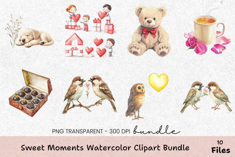 Sweet Moments Clipart Bundle - CraftNest - Digital Crafting and Art