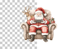 Santa Gaming Clipart Bundle - CraftNest - Digital Crafting and Art