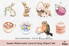 Romantic Collection Clipart Bundle - CraftNest - Digital Crafting and Art
