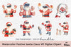 Festive Santa Claus VR Digital Clipart Bundle