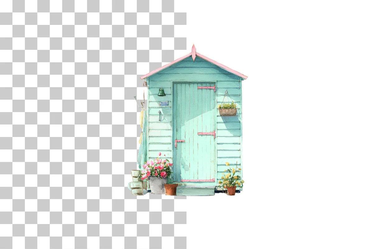 Beach Hut Clipart Bundle - Etb 378 - CraftNest - Digital Crafting and Art