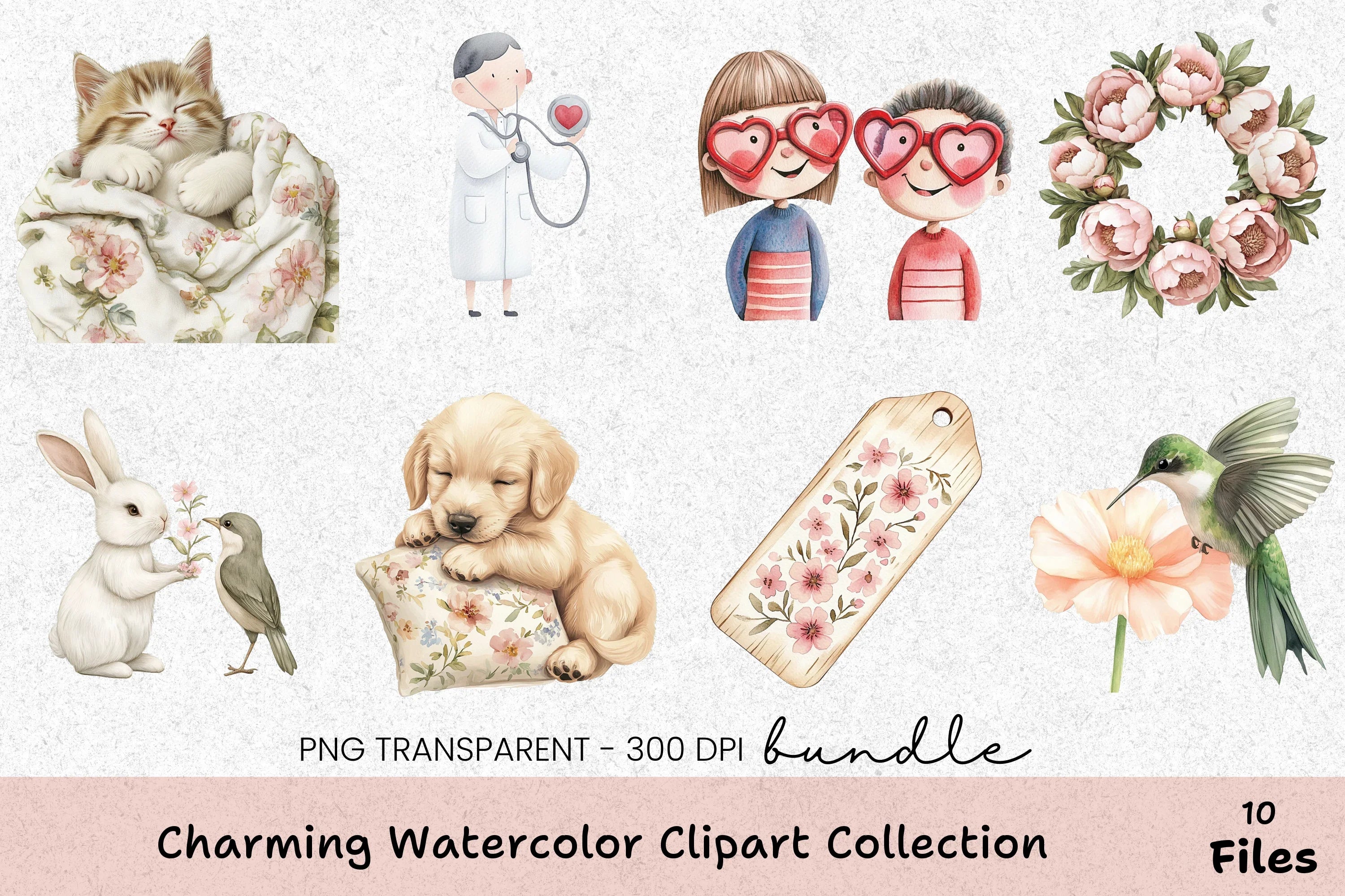 Charming Clipart Collection Bundle - CraftNest - Digital Crafting and Art