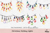 Christmas Holiday Lights Clipart Bundle