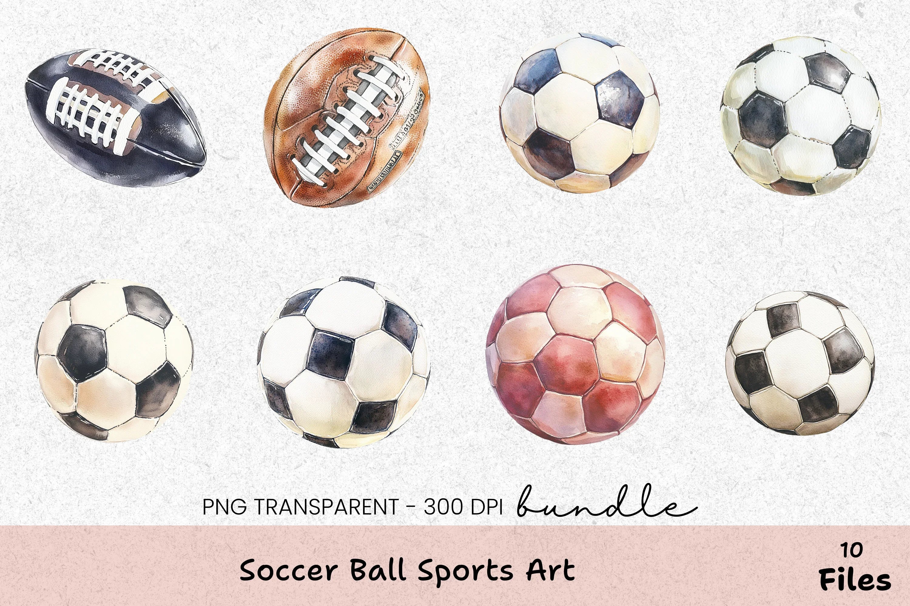 Soccer Ball Sports Art Clipart Bundle - CraftNest - Digital Crafting and Art