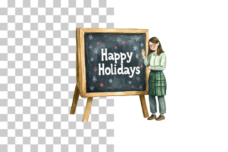 Holiday Classroom Clipart Bundle - CraftNest - Digital Crafting and Art