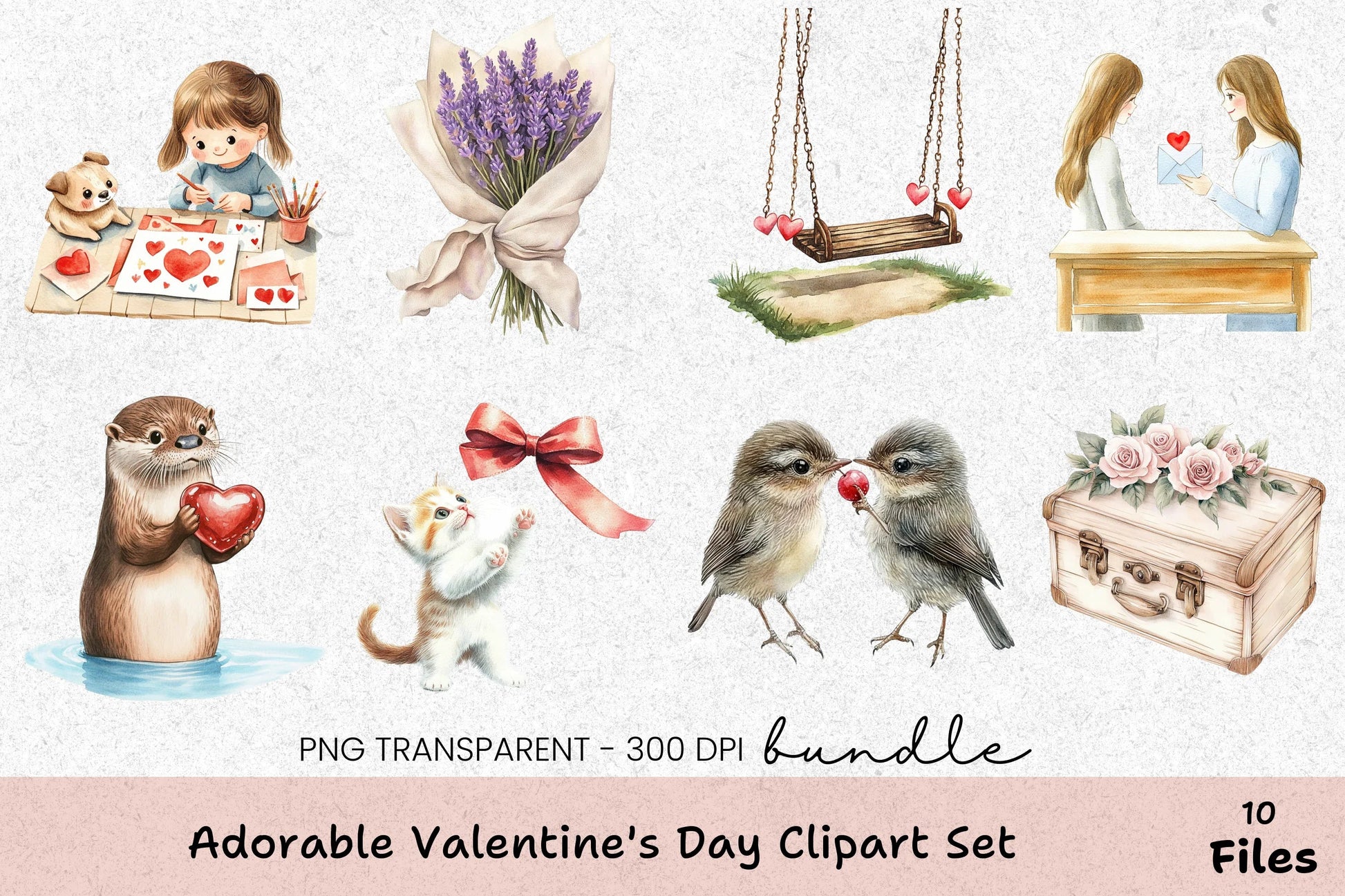 Adorable Valentine's Day Clipart Bundle - CraftNest - Digital Crafting and Art