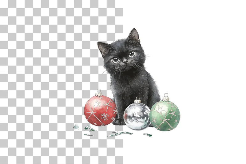 Angry Christmas Cat Clipart Bundle - CraftNest - Digital Crafting and Art