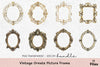 Vintage Ornate Picture Frame Clipart Bundle