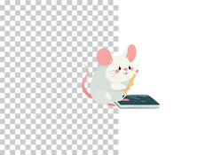 Mice School Elements Clipart Bundle - CraftNest - Digital Crafting and Art