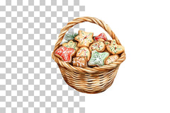 Basket with Cookies Clipart Bundle - CraftNest - Digital Crafting and Art