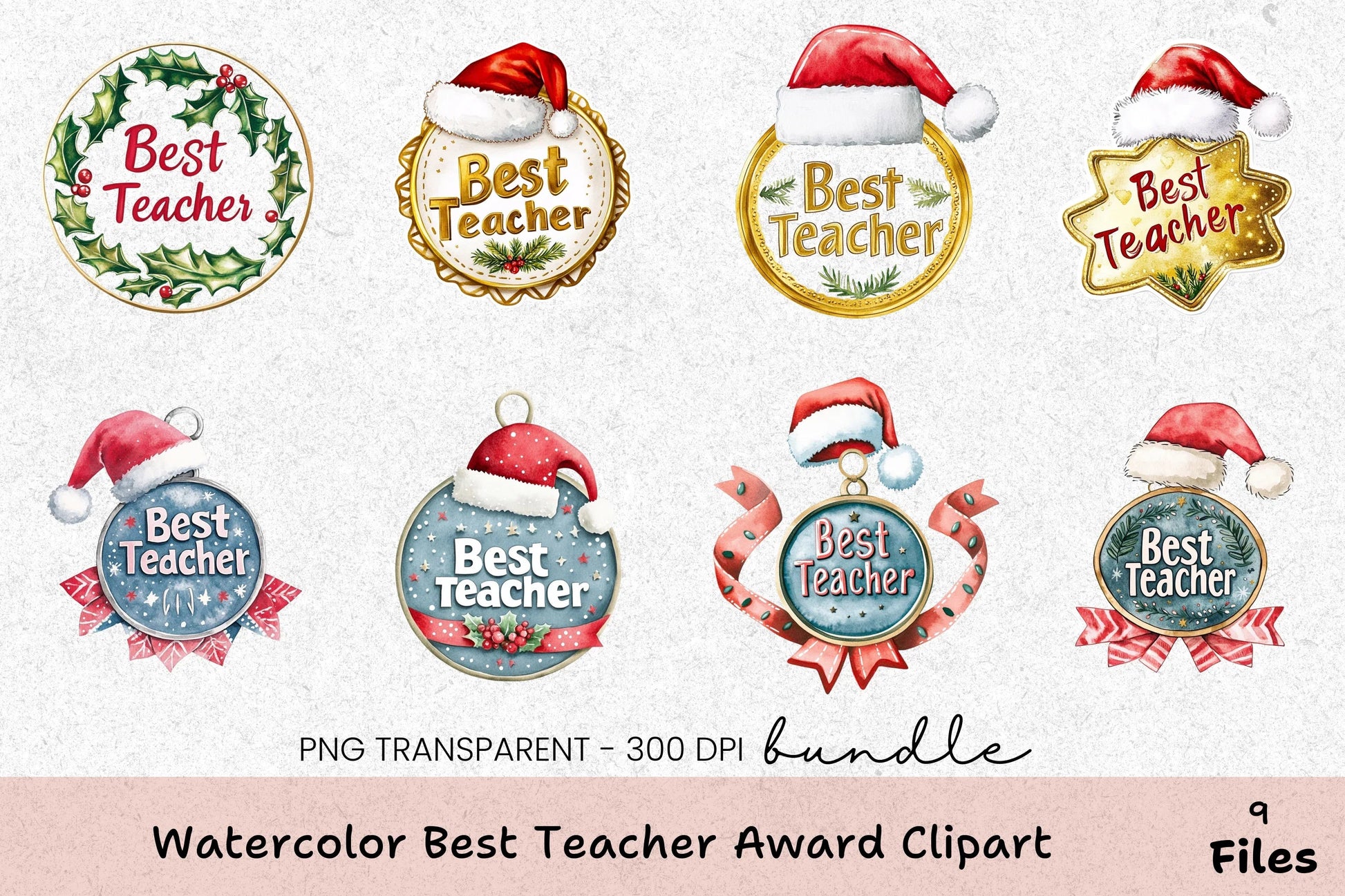 Best Teacher Award Clipart Bundle - CraftNest - Digital Crafting and Art