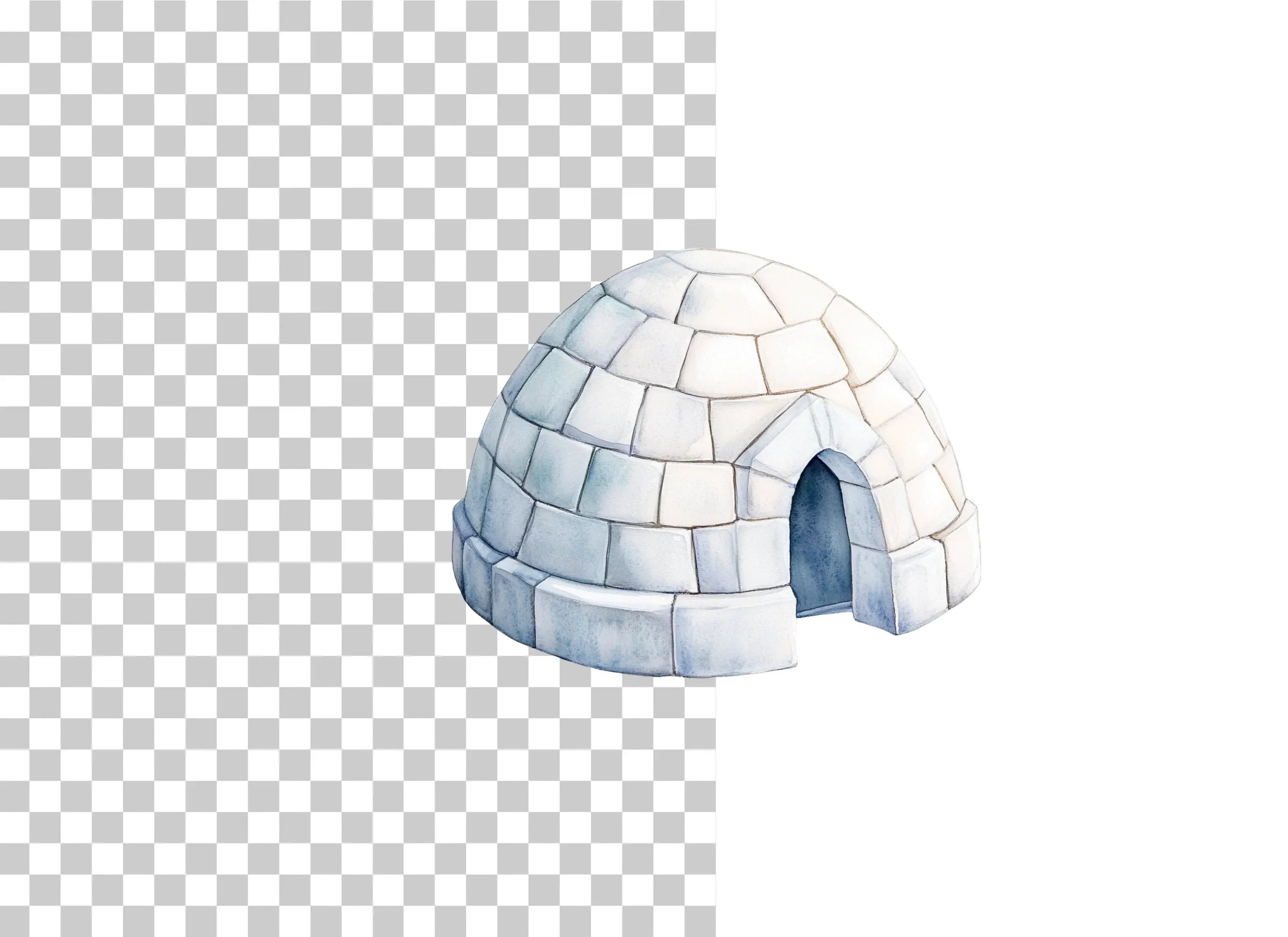 Igloo Arctic House Clipart Bundle - CraftNest - Digital Crafting and Art