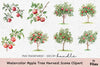 Apple Tree Harvest Scene Clipart Bundle