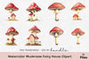 Mushroom Fairy House Clipart Bundle