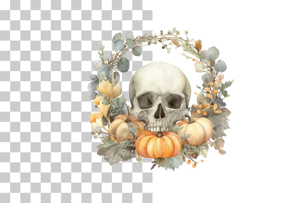 Halloween Wreath Clipart Bundle - CraftNest - Digital Crafting and Art