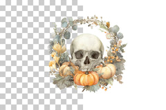 Halloween Wreath Clipart Bundle - CraftNest - Digital Crafting and Art