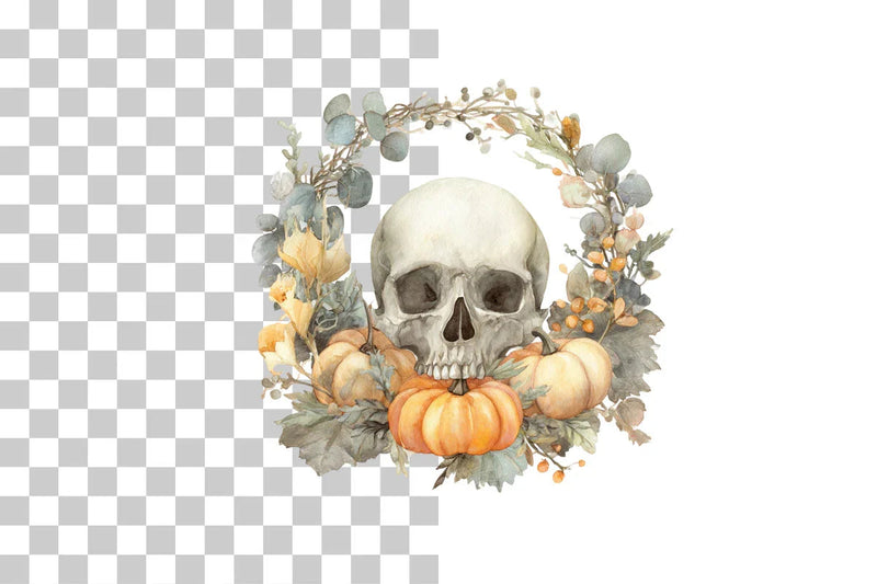 Halloween Wreath Clipart Bundle - CraftNest - Digital Crafting and Art