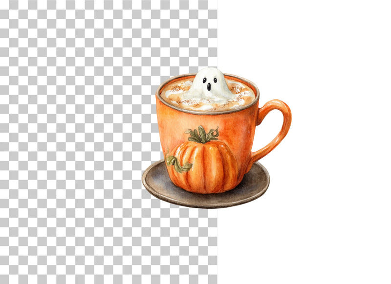 Boo Tea Cup Clipart Bundle - CraftNest - Digital Crafting and Art