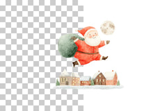 Santa Flying Clipart Bundle - CraftNest - Digital Crafting and Art