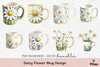 Daisy Flower Design Mug Wrap Bundle
