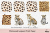 Distressed Leopard Print Clipart Bundle