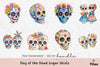 Day of the Dead Sugar Skulls Clipart Bundle