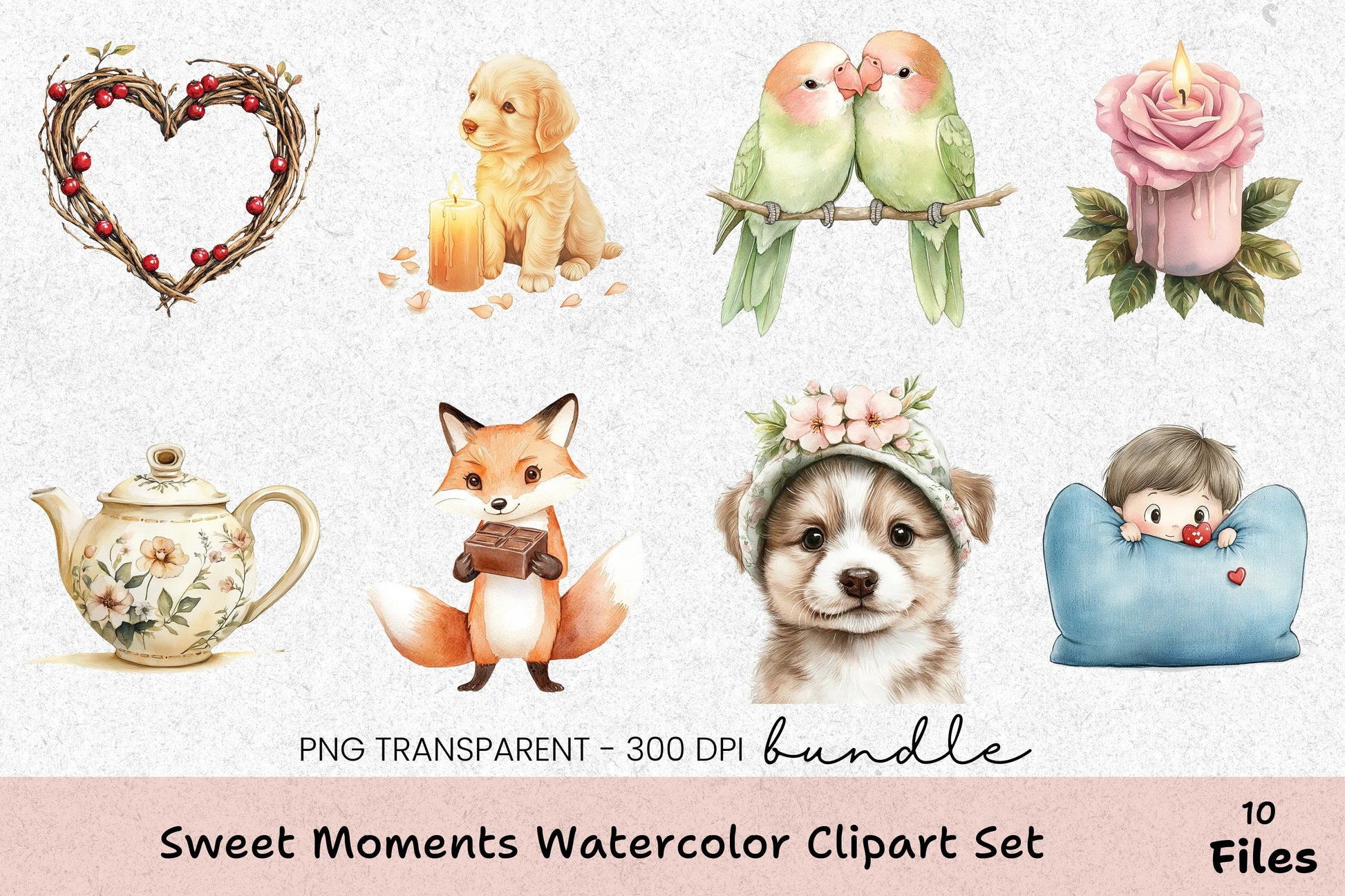 Sweet Moments Clipart Bundle Set - CraftNest - Digital Crafting and Art
